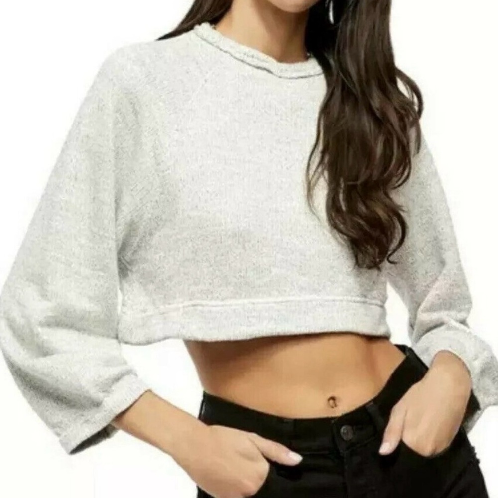 Free People Jade Cropped Sweater